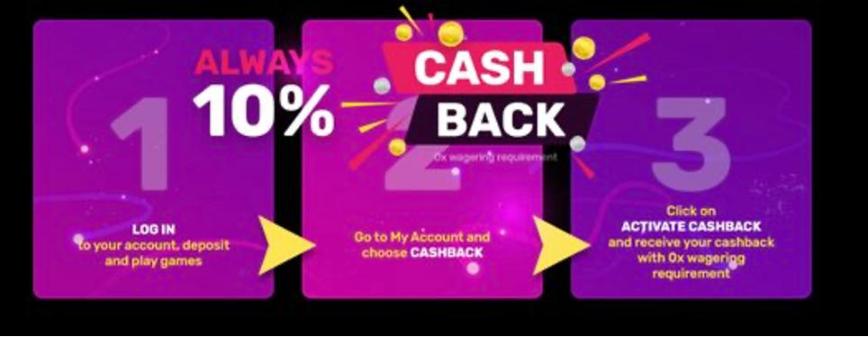 10% Cashback Bonus